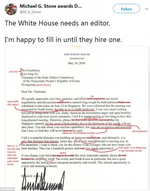 ترامپ در املاء مردود شد!/ «دونالد، بعد از کلاس بیا پیش من»