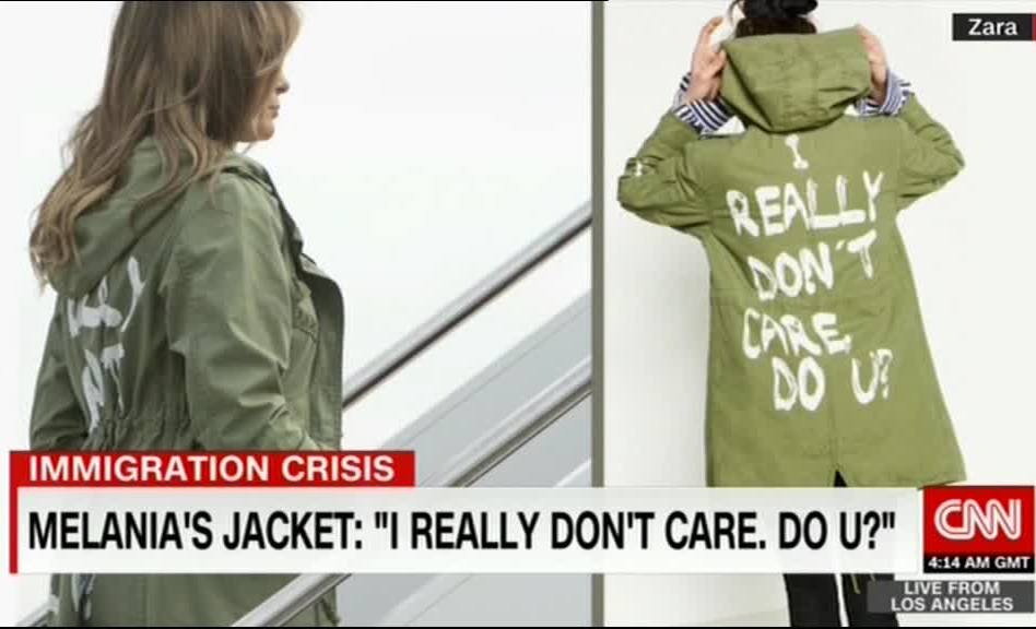 نوشته روی لباس همسر ترامپ خبر ساز شد (+عکس) نوشته روی لباس همسر ترامپ خبر ساز شد (+عکس)