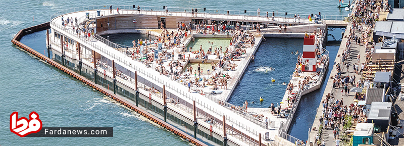 حمام عجیب ساحلی در دانمارک (عکس)