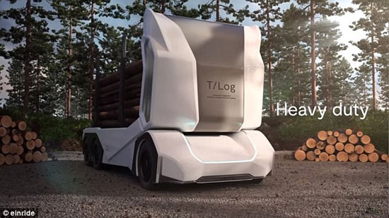 کامیون بدون راننده سوئدی 16 تن بار می‌برد (+عکس)