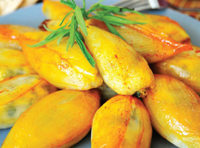 طرز تهیه دلمه پیاز صدفی طرز تهیه دلمه پیاز صدفی