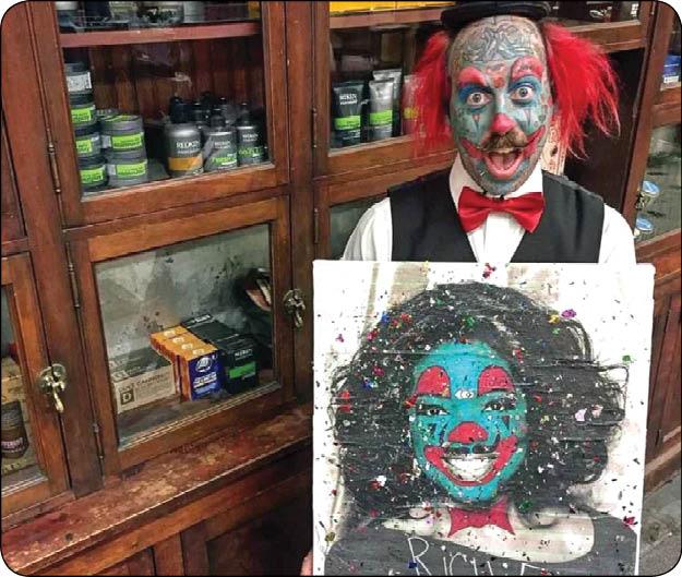 مردی که برای همیشه دلقک است (+عکس)