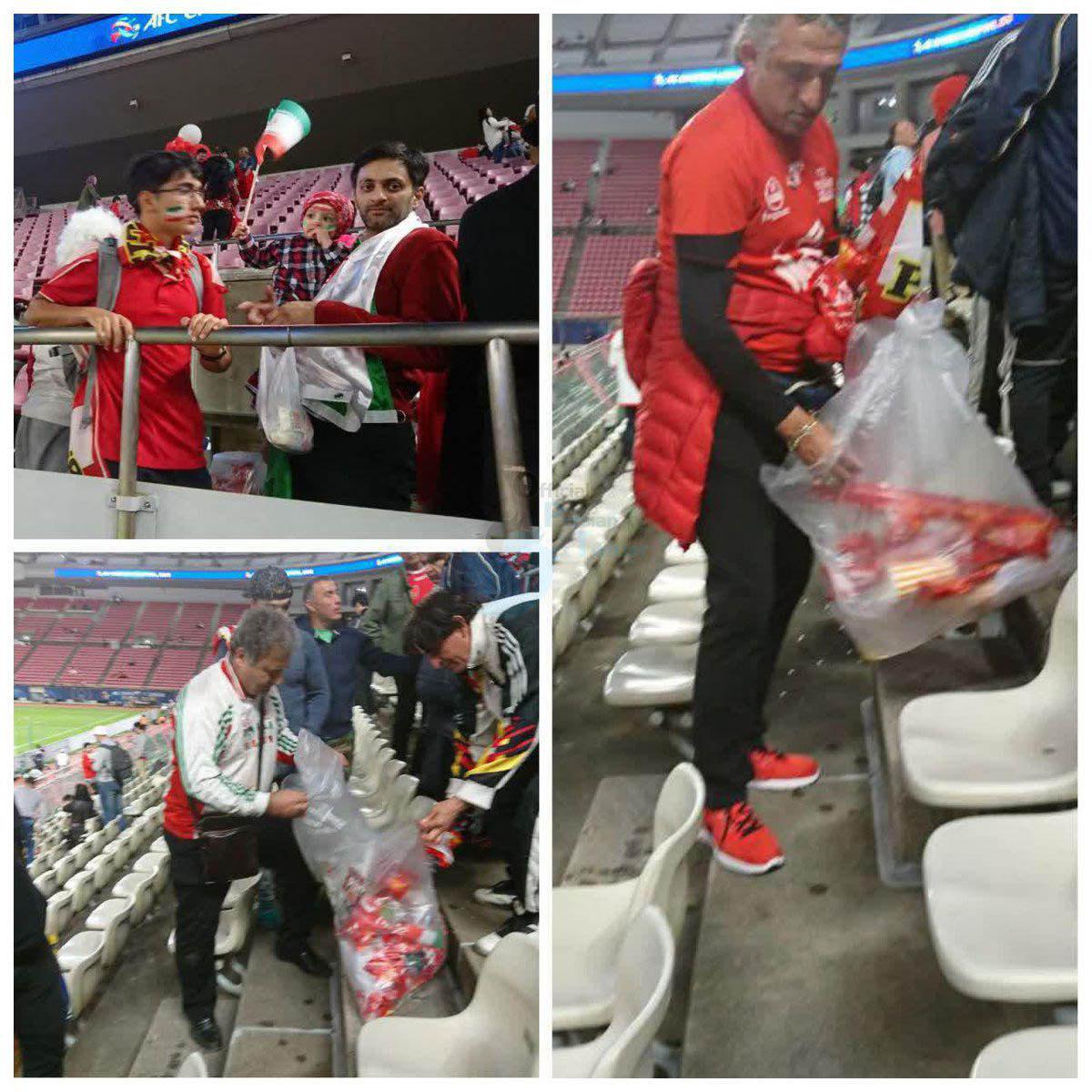 کار خوب تماشاگران پرسپولیس در ژاپن (عکس)