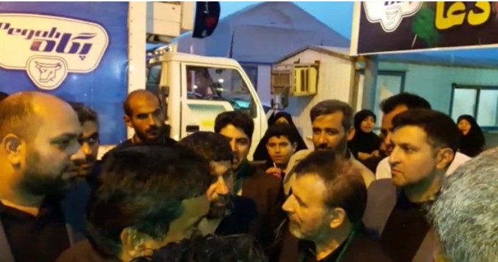 بازدید رئیس دفتر رئیس جمهور از موکب پگاه در شلمچه  