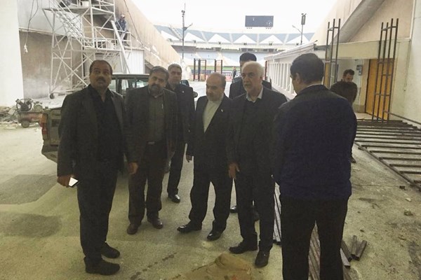 بازدید وزیر ورزش از مراحل آمادهسازی استادیوم آزادی (+عکس) بازدید وزیر ورزش از مراحل آمادهسازی استادیوم آزادی (+عکس)