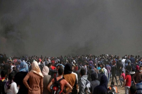 شهادت یک فلسطینی و دهها زخمی در تظاهرات بازگشت شهادت یک فلسطینی و دهها زخمی در تظاهرات بازگشت