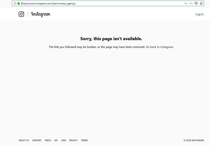 اینستاگرام صفحه خبرگزاری تسنیم را بست اینستاگرام صفحه خبرگزاری تسنیم را بست