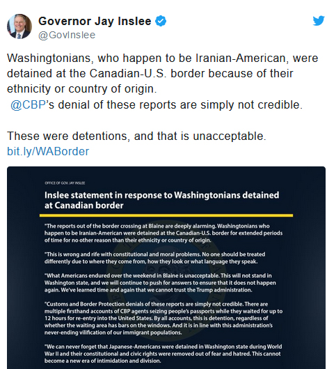 مزاحمت گارد مرزی آمریکا برای ورود ایرانی‌ها به خاک آمریکا