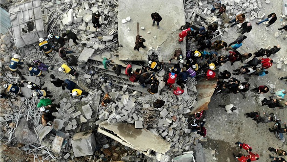 حملات هوایی سوریه و روسیه علیه شورشیان سوری