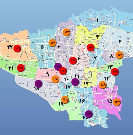 آلودگی هوا در ۴ نقطه تهران به مرحله اضطرار رسید آلودگی هوا در ۴ نقطه تهران به مرحله اضطرار رسید