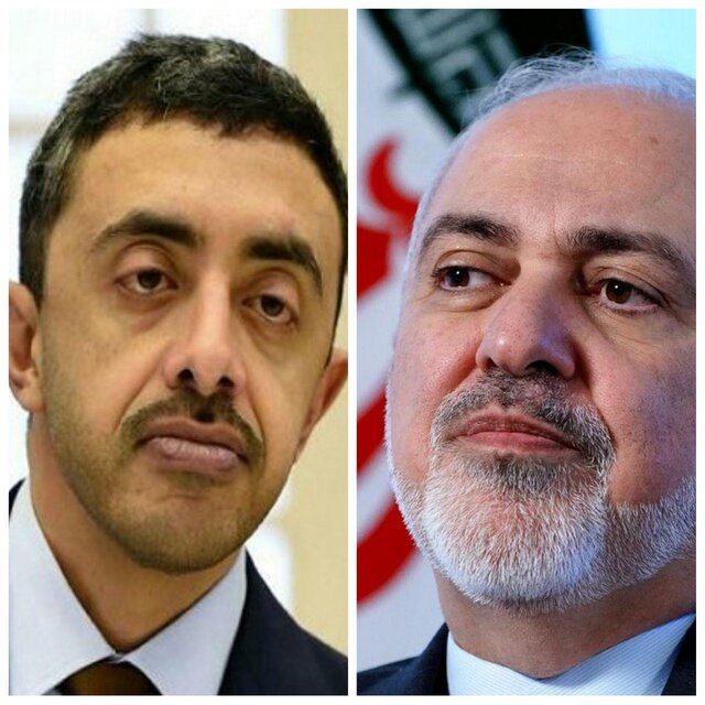  وزیر خارجه امارات و ظریف