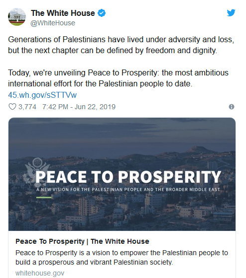 رونمایی از دستپخت داماد ترامپ برای فلسطینیها رونمایی از دستپخت داماد ترامپ برای فلسطینیها