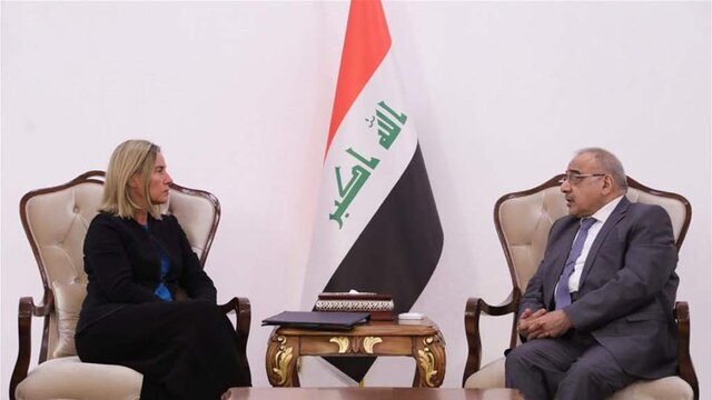 دیدار‌های موگرینی با مقامات عراقی/ بغداد: منطقه آماده جنگ جدیدی نیست و راه‌حل در مذاکره است