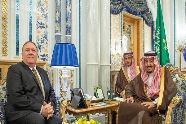 پمپئو: درباره امنیت کشتی‌رانی با پادشاه سعودی رایزنی کردم