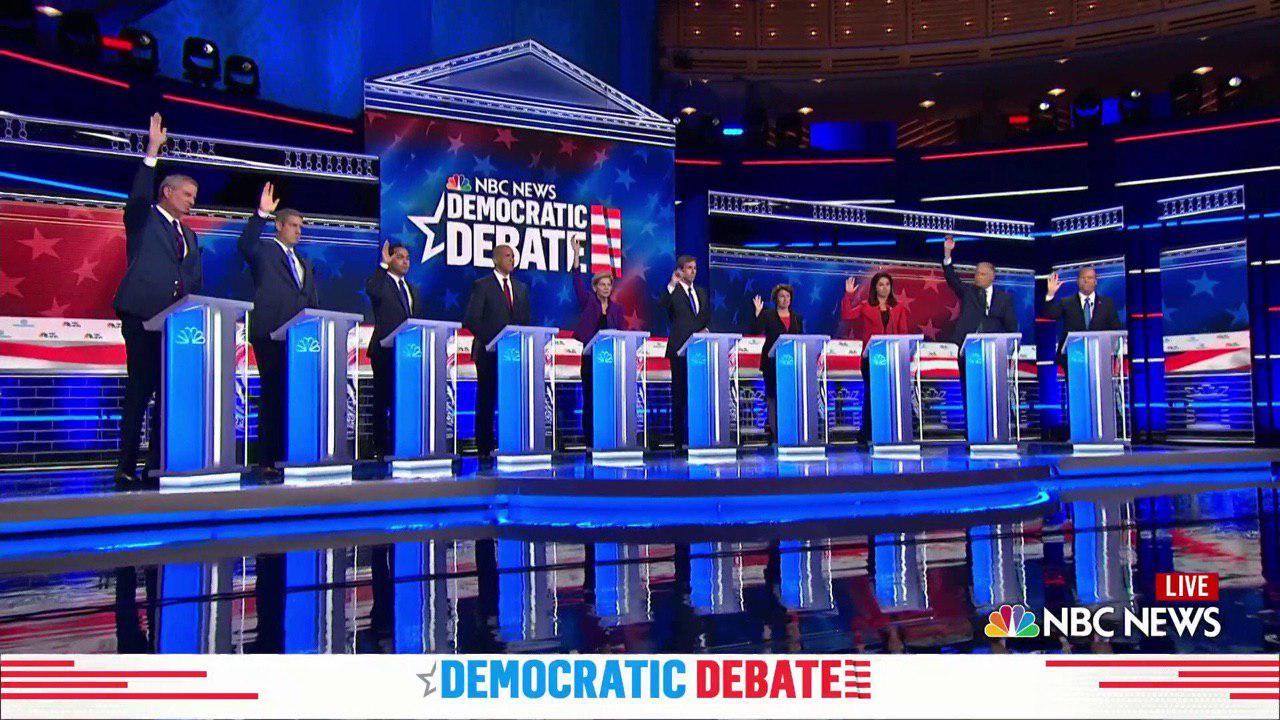 رای‌گیری درباره برجام در نخستین مناظره انتخاباتی نامزدهای حزب دموکرات آمریکا(+عکس)