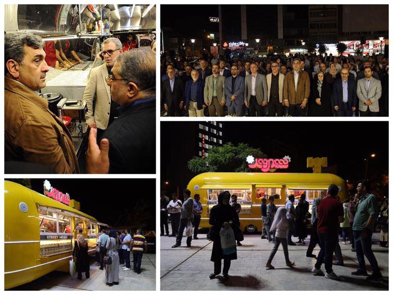 بهره‌برداری از فود تراک شهروند در میدانگاه شهدای هفتم تیر