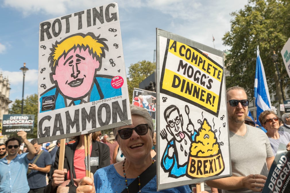 پایان بازی تعلیق پارلمان بریتانیا با اعتراض هزار نفری