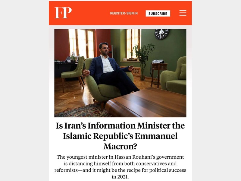 مطلب نشریه آمریکایی درباره وزیر ارتباطات مطلب نشریه آمریکایی درباره وزیر ارتباطات