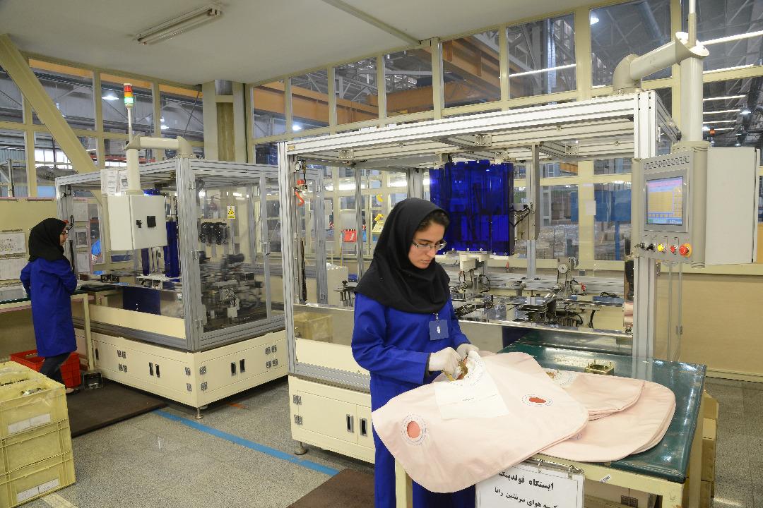 آمادگی تولید روزانه ۸۵۰۰ عدد ایربگ در خطوط تولیدی کروز