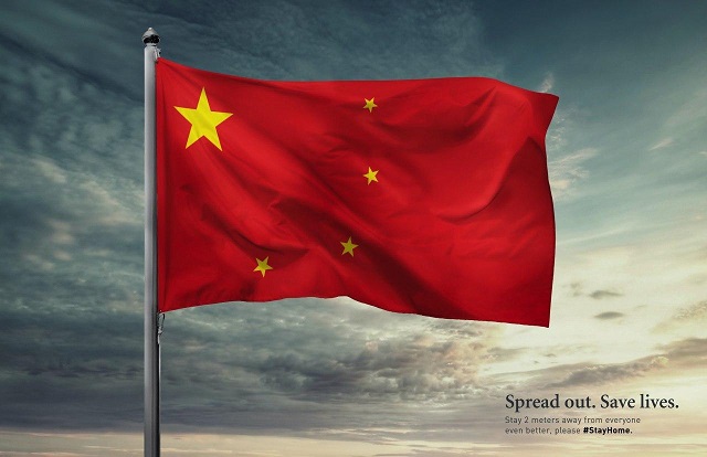 تاکید بر رعایت فاصله عمومی در برخی پرچم های جهان