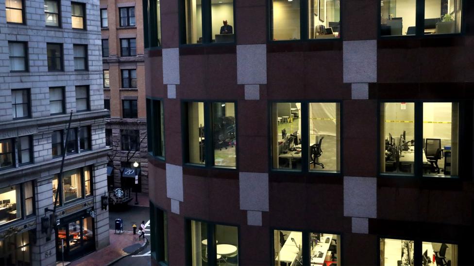 خیابانهای شهر بوستون در آمریکا کرونا