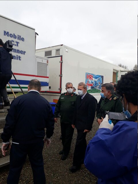 بازدید رئیس مجلس از نمایشگاه دفاع بیولوژیک سپاه بازدید رئیس مجلس از نمایشگاه دفاع بیولوژیک سپاه