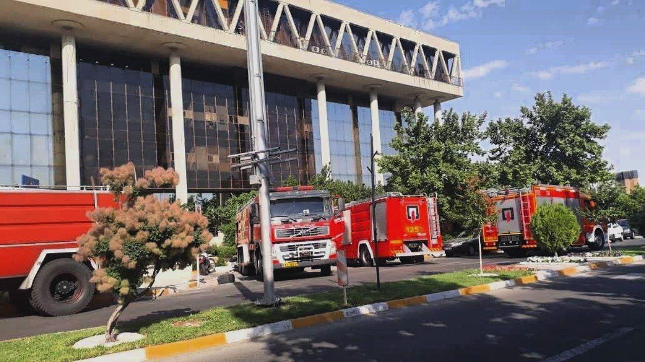 وقوع آتشسوزی در ساختمان اداری صداو سیما آتشسوزی در صداو سیما