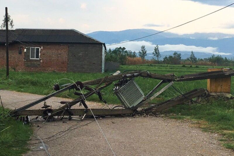 تداوم خاموشی ناشی از توفان در سه شهر مازندران توفان مازندران