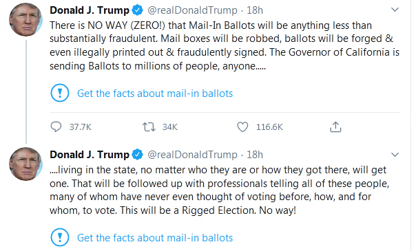 توییتر از ترامپ 