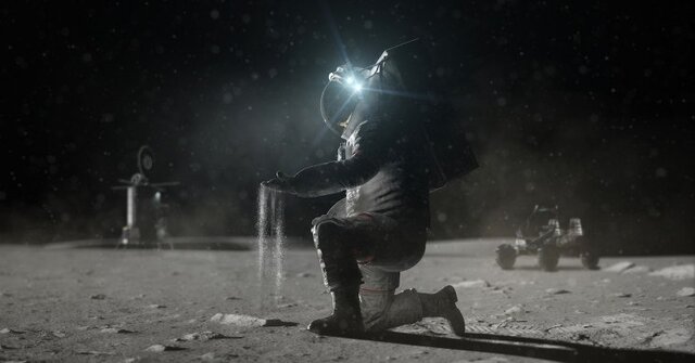 گرد و غبار ماه