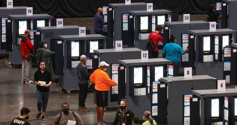 مشارکت مردم امریکا در انتخابات زودهنگام ریاست جمهوری