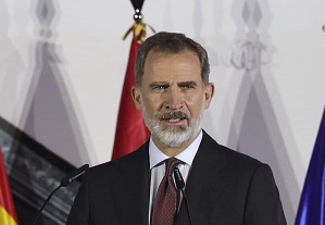 پادشاه اسپانیا قرنطینه شد