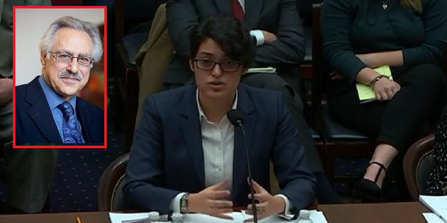 دختر سید جواد طباطبایی به هیات آمریکایی در وین پیوست (+عکس)