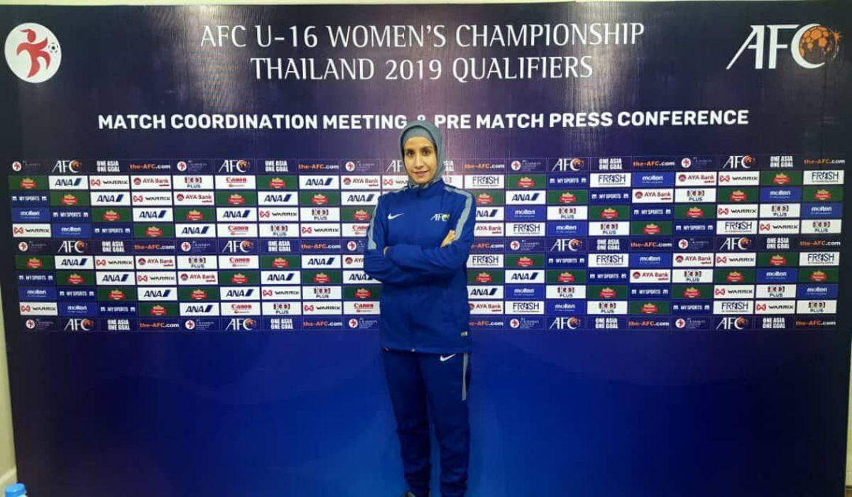 قضاوت داور زن ایرانی در بازی‌های آسیایی فوتبال