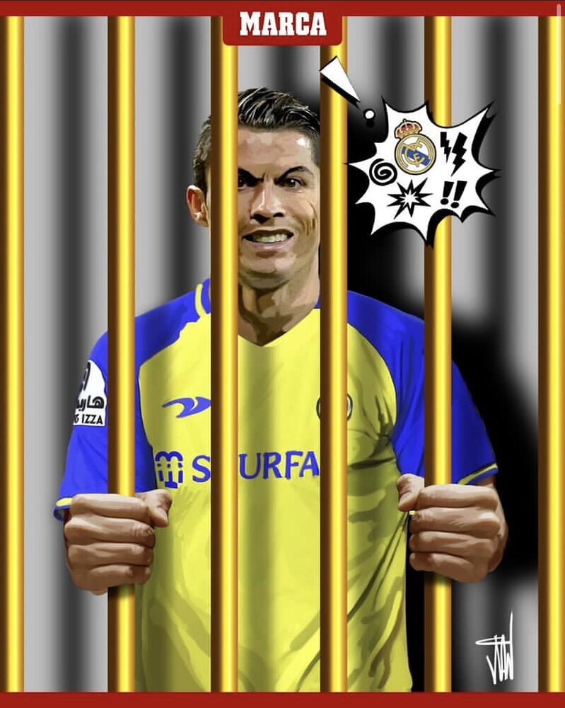 کریستیانو رونالدو در قفس طلایی! (+عکس)