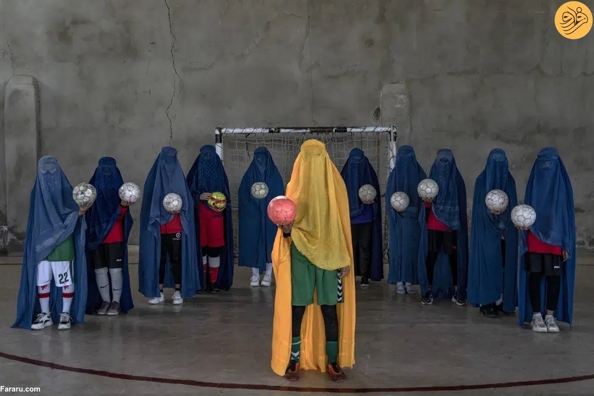 دختران ورزشکار افغان پشت برقع‌ها (+عکس)