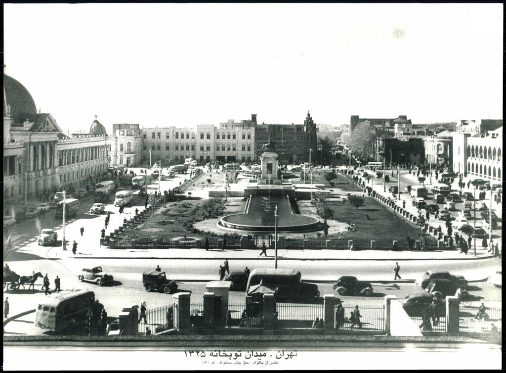 میدان توپخانه در زمان قاجار/ خیابانی که در دوره ناصر الدین شاه ساخته شد (عکس)