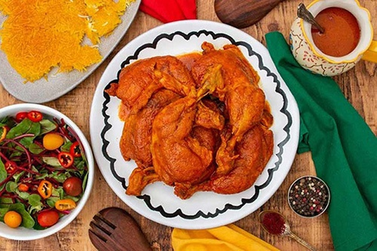 طرز تهیه خورشت مرغ افشاری مجلسی