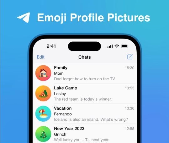 اولین آپدیت تلگرام برای 2023 منتشر شد/ دسته‌بندی ایموجی‌ها و ابزار جدید پایش مصرف اینترنت