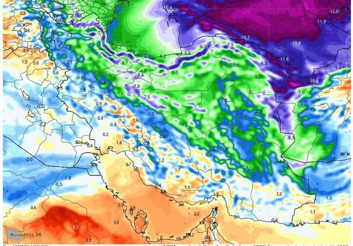 کردستان؛ ۱۸ درجه زیر صفر
