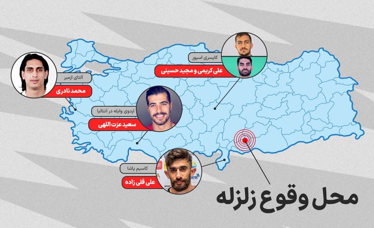 علی کریمی، هافبک کایسری اسپور پس از زلزله امروز ترکیه: حال من و مجید حسینی خوب است