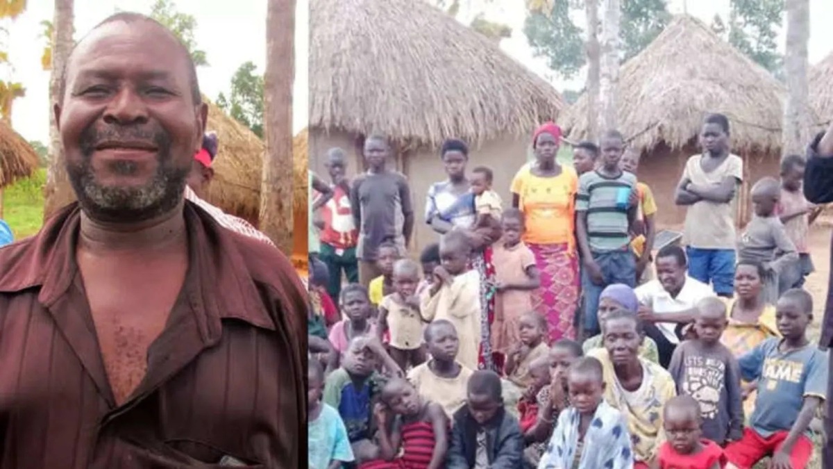 ببینید| مرد اوگاندایی با 12 همسر و 102 فرزند/ او به خاطر مشکلات مالی دیگر بچه نمی خواهد