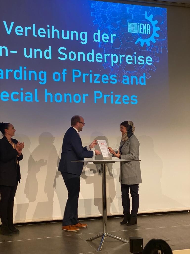 بهاره شریفیون؛ کسب مدال طلا و 2 جایزه ویژه‌ دیگر از نمایشگاه نورنبرگ آلمان، IENA 2022