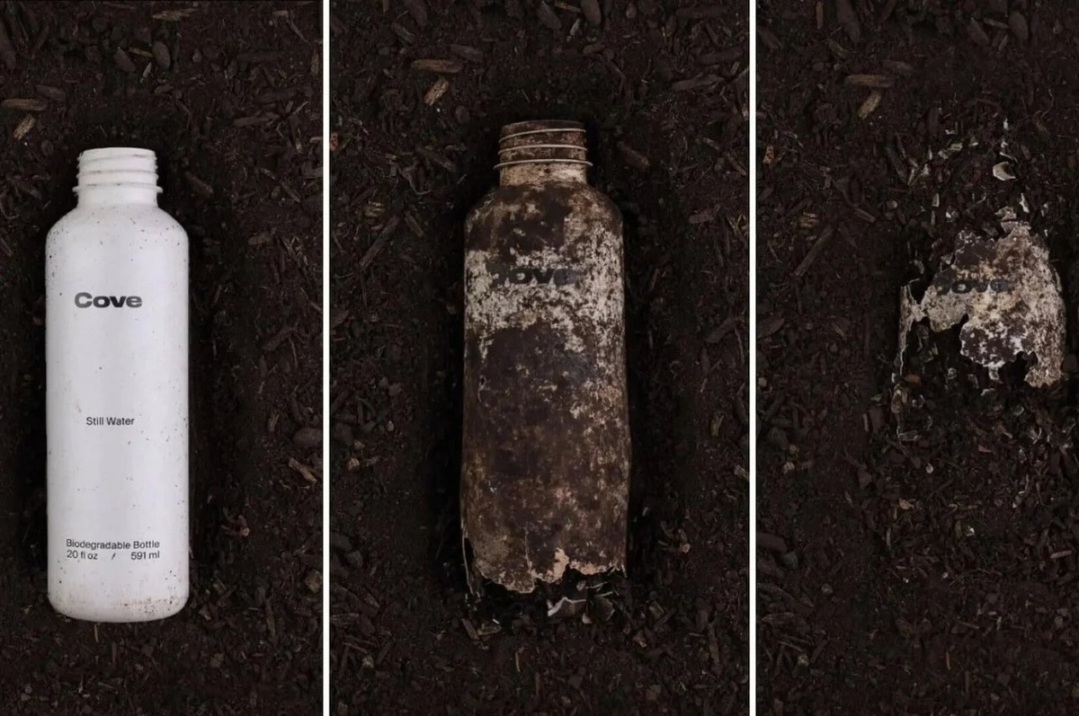 کاو؛ معرفی نخستین بطری آب زیست تخریب‌پذیر جهان (+عکس)
