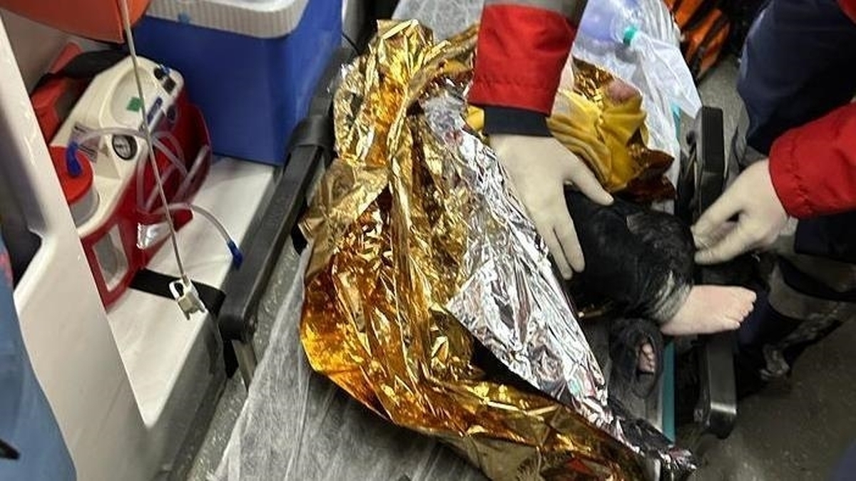 نجات نوزاد 7 ماهه از زیر آوار 3 روز پس از زلزله