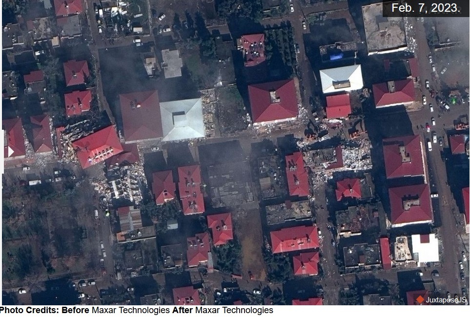 قبل و بعد از زلزله ترکیه و سوریه (عکس) قبل و بعد از زلزله ترکیه و سوریه (عکس)