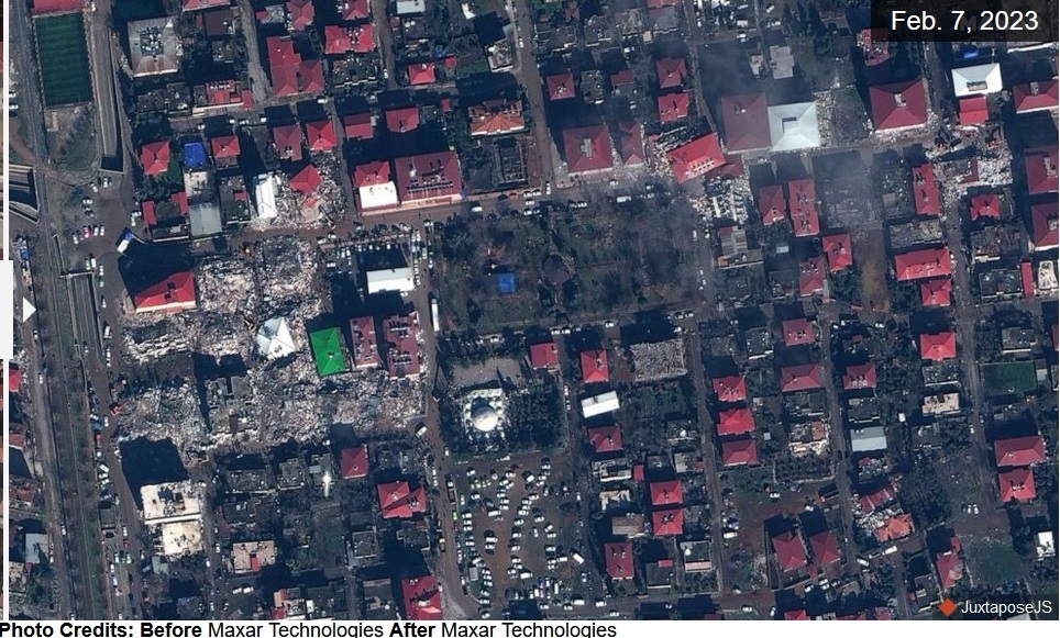 قبل و بعد از زلزله ترکیه و سوریه (عکس) قبل و بعد از زلزله ترکیه و سوریه (عکس)