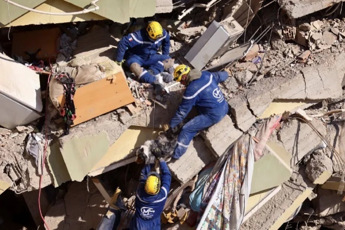 ببینید | ویدئوی خداحافظی جانگزای خانواده‌ای از زیر آوار زلزله