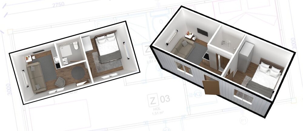 شهر کانتینری در ترکیه با کانکس‌های مجهز  (عکس)