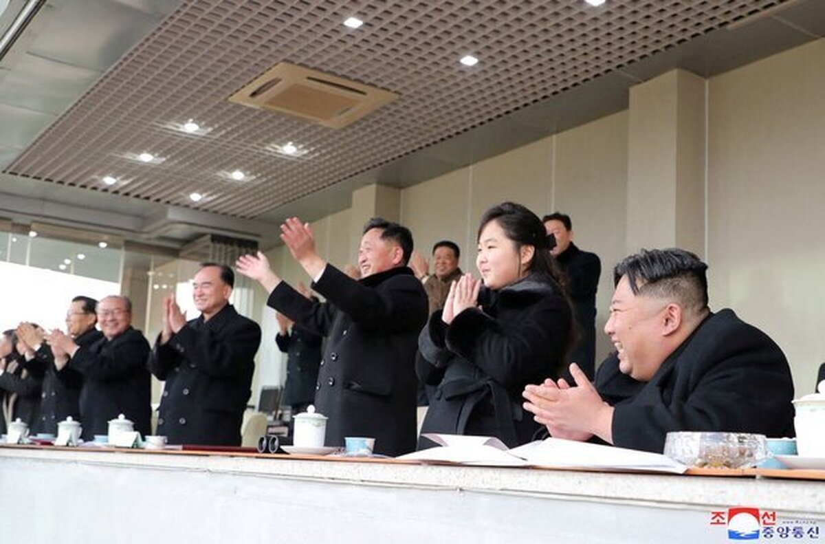 رهبر کره شمالی و دخترش در یک رویداد ورزشی دیده شدند
